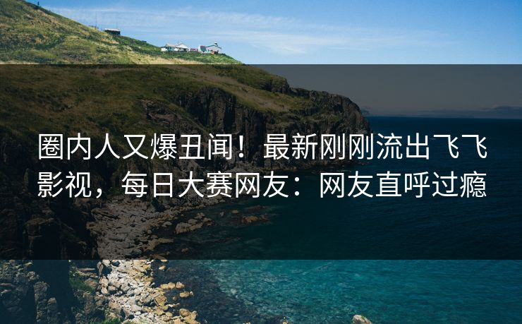 圈内人又爆丑闻！最新刚刚流出飞飞影视，每日大赛网友：网友直呼过瘾